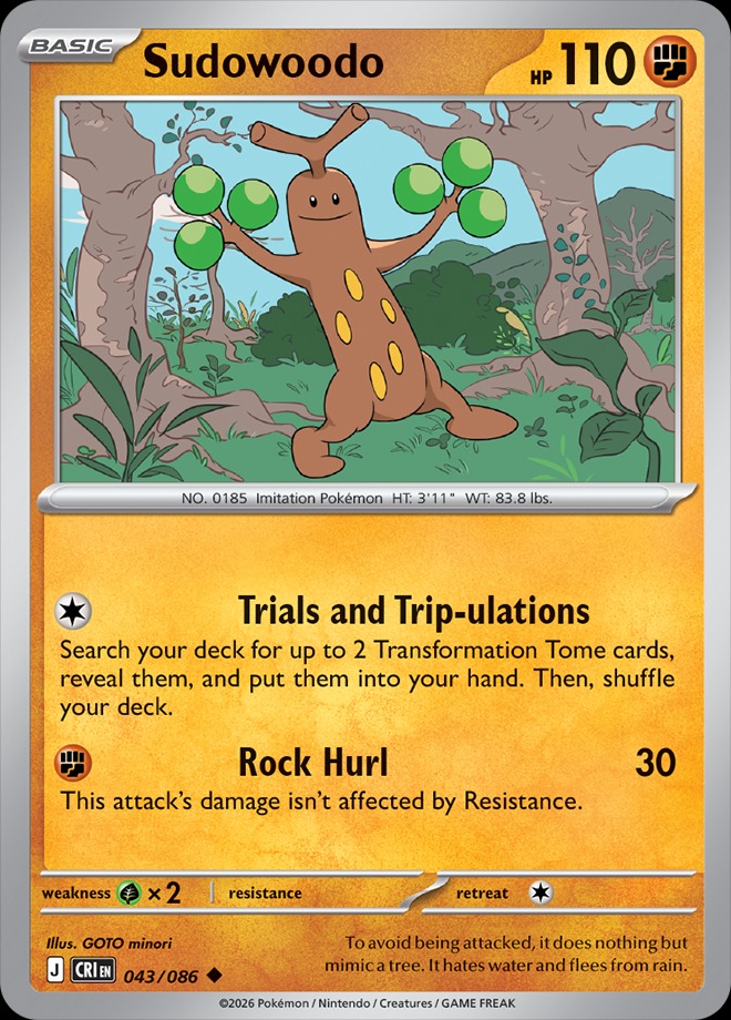 Karta Pokémon: Chaos Rising - 043 - Sudowoodo