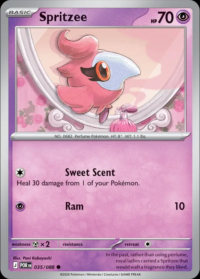 Karta Pokémon: Perfect Order - 035 - Spritzee