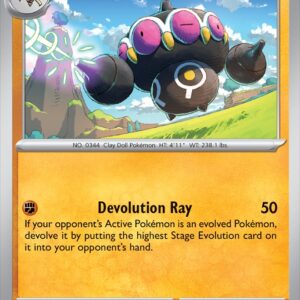 Karta Pokémon: Chaos Rising - 047 - Claydol (Reverse Holo)