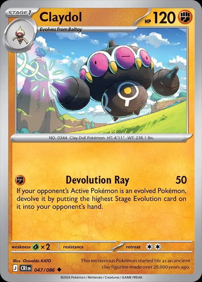 Karta Pokémon: Chaos Rising - 047 - Claydol