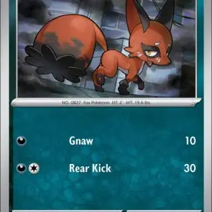 Karta Pokémon: Pitch Black - 053 - Nickit (Reverse Holo)
