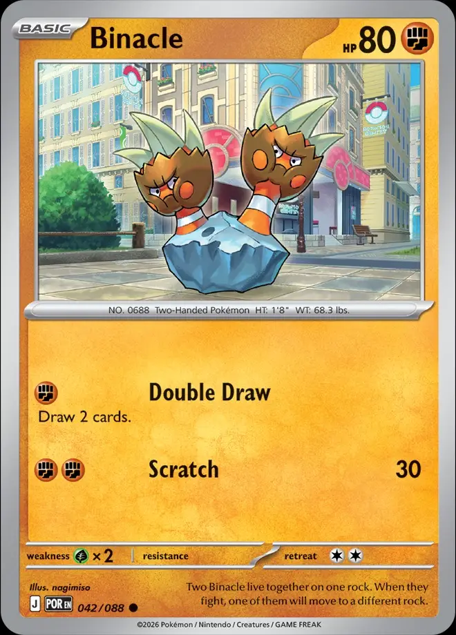 Karta Pokémon: Perfect Order - 042 - Binacle (Reverse Holo)