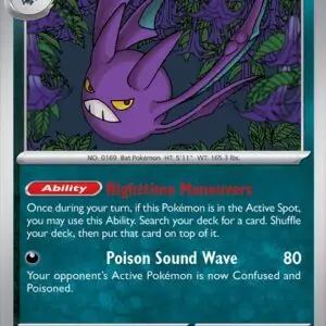 Karta Pokémon: Chaos Rising - 051 - Crobat (Reverse Holo)