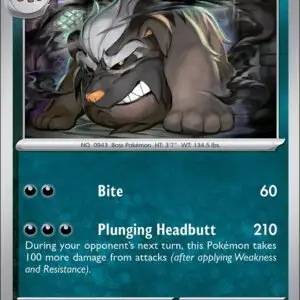 Karta Pokémon: Pitch Black - 058 - Mabosstiff (Reverse Holo)