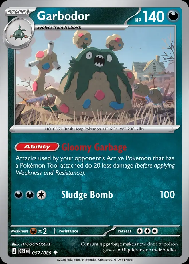 Karta Pokémon: Chaos Rising - 057 - Garbodor