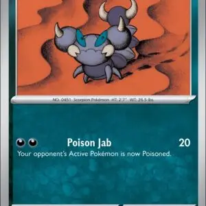 Karta Pokémon: Perfect Order - 051 - Skorupi (Reverse Holo)