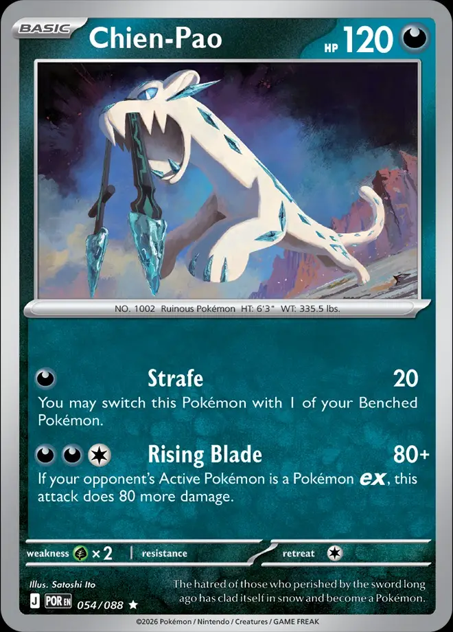 Karta Pokémon: Perfect Order - 054 - Chien-Pao (Reverse Holo)