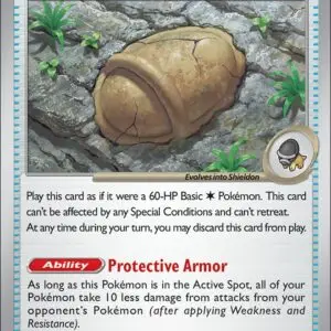 Karta Pokémon: Pitch Black - 072 - Antique Armor Fossil (Reverse Holo)