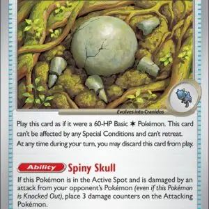 Karta Pokémon: Pitch Black - 073 - Antique Skull Fossil (Reverse Holo)