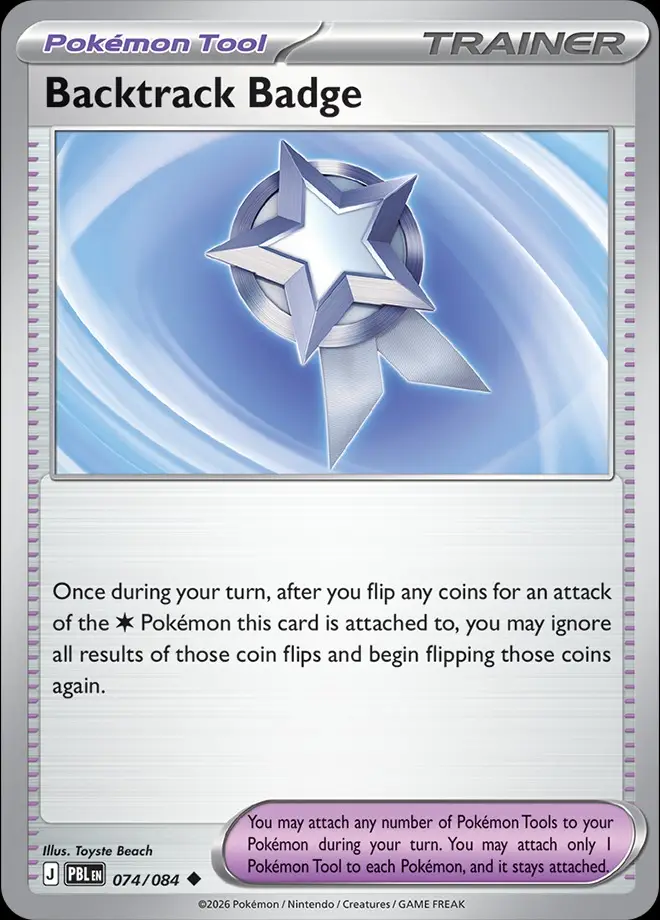 Karta Pokémon: Pitch Black - 074 - Backtrack Badge