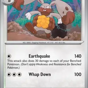 Karta Pokémon: Perfect Order - 065 - Diggersby (Reverse Holo)