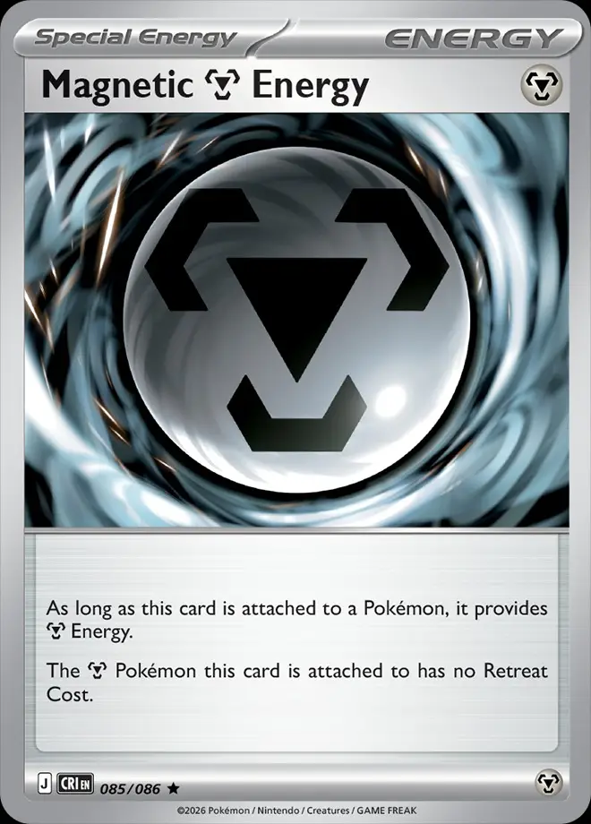 Karta Pokémon: Chaos Rising - 085 - Magnetic Metal Energy (Reverse Holo)