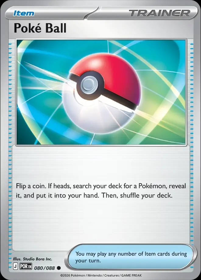 Karta Pokémon: Perfect Order - 080 - Poké Ball (Reverse Holo)