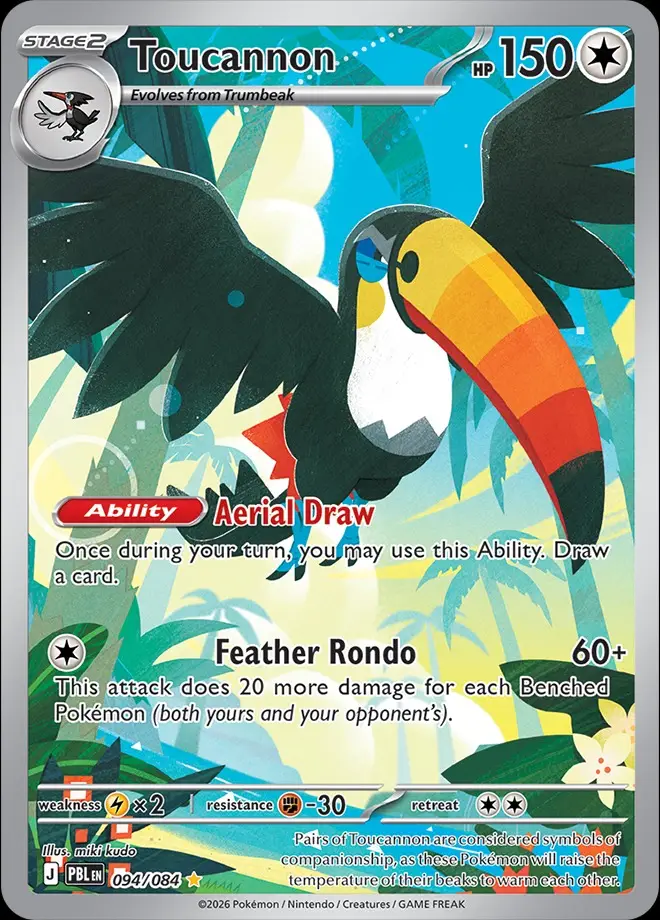 Karta Pokémon: Pitch Black - 094 - Toucannon