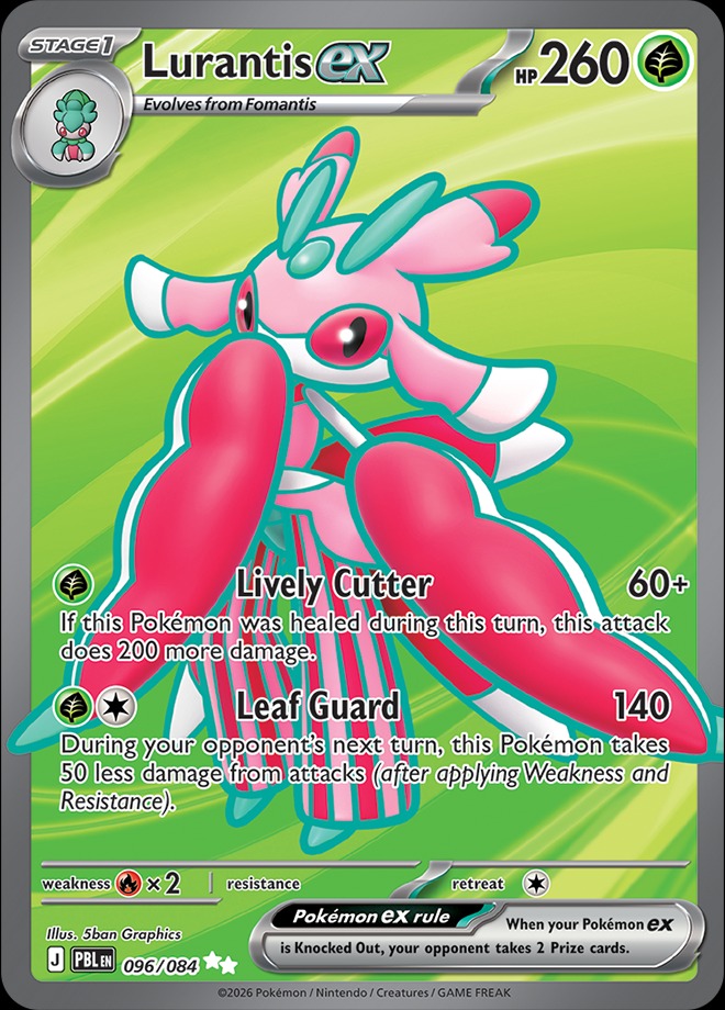 Karta Pokémon: Pitch Black - 096 - Lurantis ex