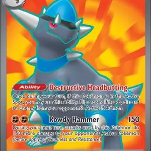 Karta Pokémon: Pitch Black - 100 - Rampardos ex