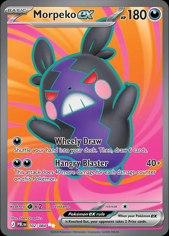 Karta Pokémon: Pitch Black - 102 - Morpeko ex