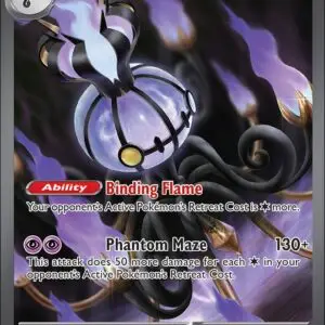 Karta Pokémon: Pitch Black - 115 - Mega Chandelure ex