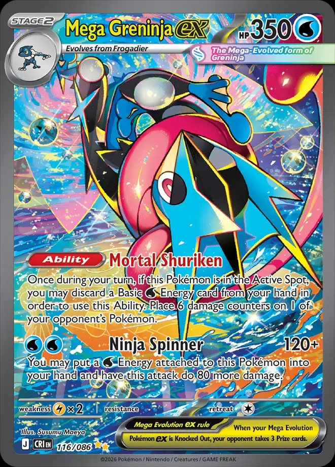 Karta Pokémon: Chaos Rising - 116 - Mega Greninja ex