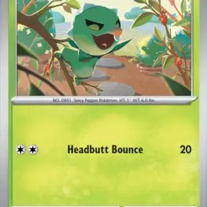 Karta Pokémon: Surging Sparks - 012 - Capsakid (Reverse Holo)