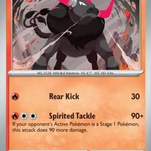 Karta Pokémon: Surging Sparks - 018 - Paldean Tauros (Reverse Holo)