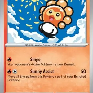 Karta Pokémon: Surging Sparks - 020 - Castform Sunny Form (Reverse Holo)