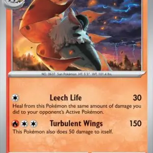 Karta Pokémon: Surging Sparks - 025 - Volcarona (Reverse Holo)