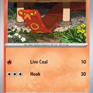 Karta Pokémon: Surging Sparks - 027 - Sizzlipede (Reverse Holo)