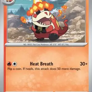 Karta Pokémon: Surging Sparks - 030 - Crocalor (Reverse Holo)