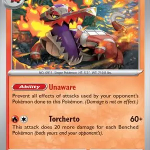 Karta Pokémon: Surging Sparks - 031 - Skeledirge (Reverse Holo)