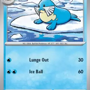 Karta Pokémon: Surging Sparks - 044 - Sealeo (Reverse Holo)