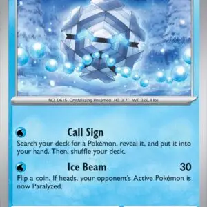 Karta Pokémon: Surging Sparks - 047 - Cryogonal (Reverse Holo)