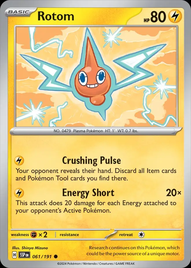 Karta Pokémon: Surging Sparks - 061 - Rotom
