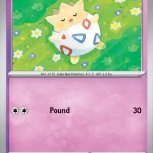 Karta Pokémon: Surging Sparks - 070 - Togepi (Reverse Holo)