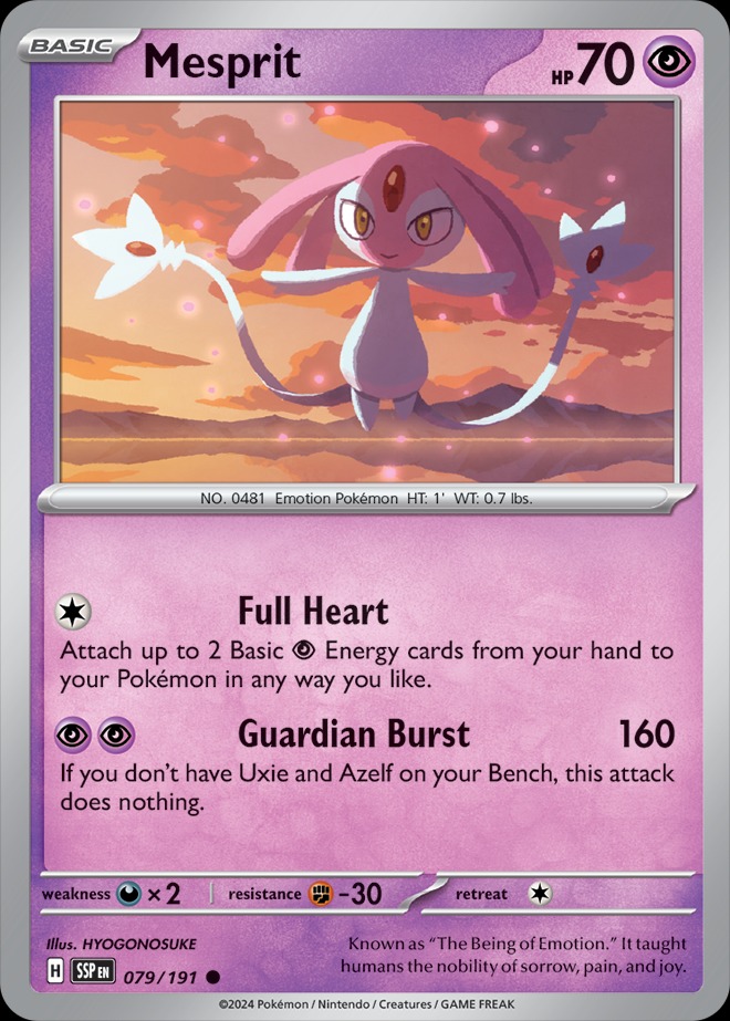 Karta Pokémon: Surging Sparks - 079 - Mesprit
