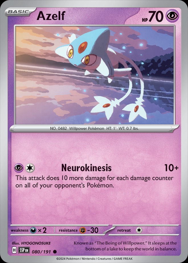 Karta Pokémon: Surging Sparks - 080 - Azelf