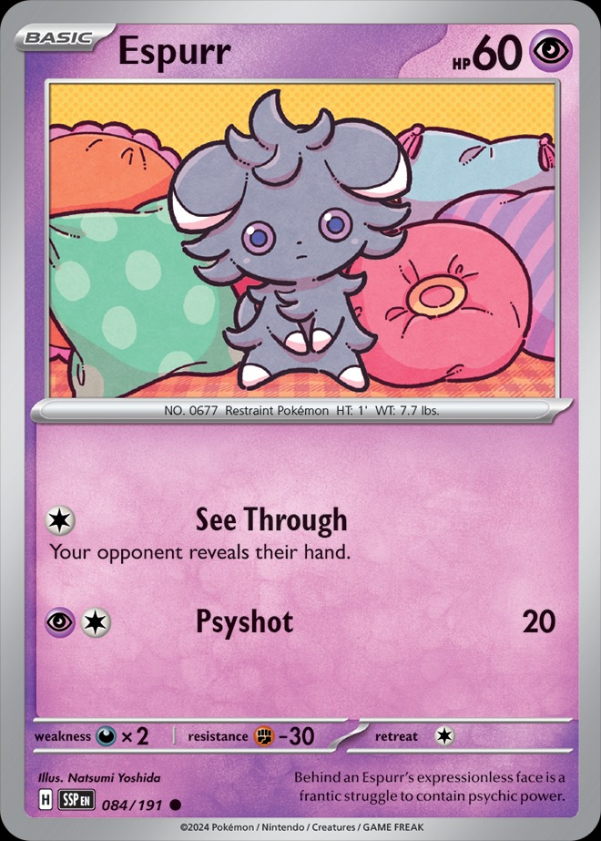 Karta Pokémon: Surging Sparks - 084 - Espurr