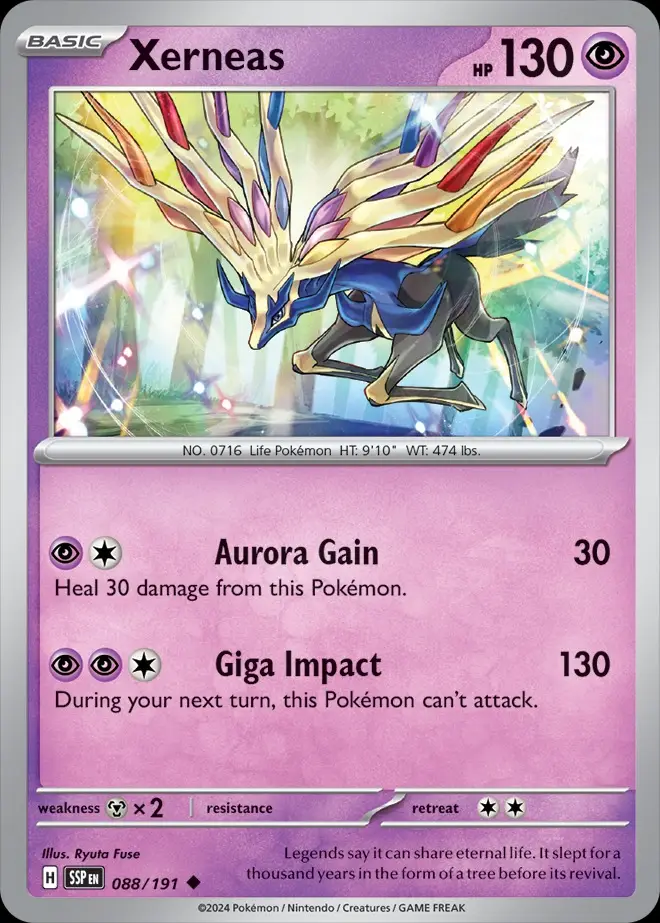 Karta Pokémon: Surging Sparks - 088 - Xerneas