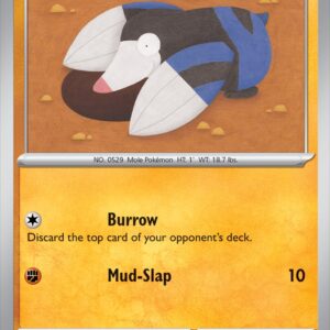 Karta Pokémon: Surging Sparks - 108 - Drilbur (Reverse Holo)