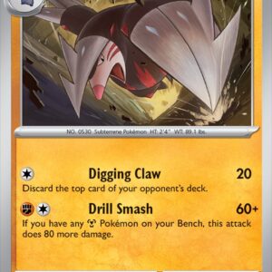 Karta Pokémon: Surging Sparks - 109 - Excadrill (Reverse Holo)