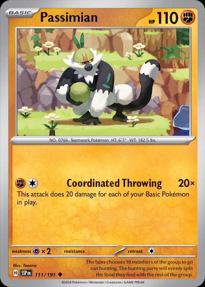 Karta Pokémon: Surging Sparks - 111 - Passimian