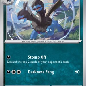 Karta Pokémon: Surging Sparks - 118 - Zweilous (Reverse Holo)