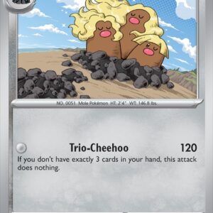 Karta Pokémon: Surging Sparks - 123 - Alolan Dugtrio (Reverse Holo)
