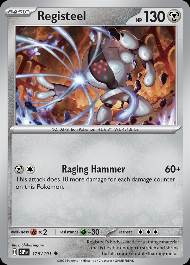 Karta Pokémon: Surging Sparks - 125 - Registeel