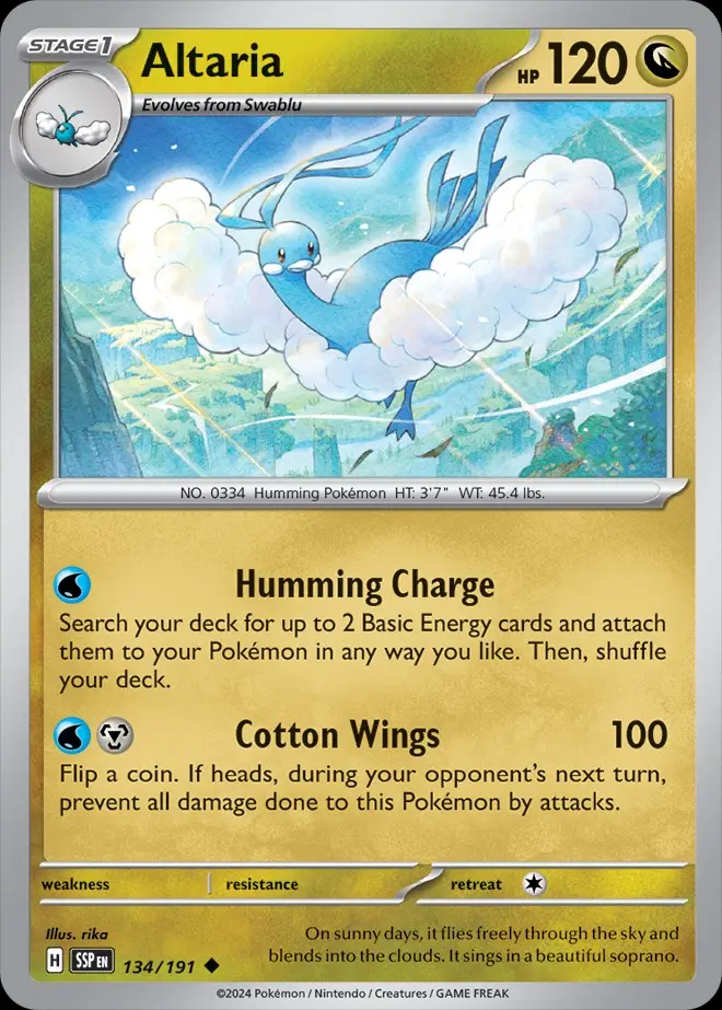 Karta Pokémon: Surging Sparks - 134 - Altaria