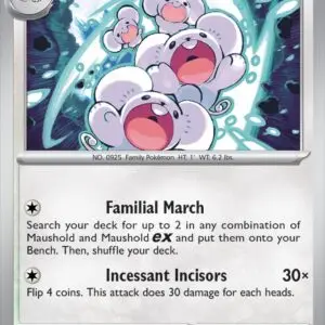 Karta Pokémon: Surging Sparks - 158 - Maushold (Reverse Holo)