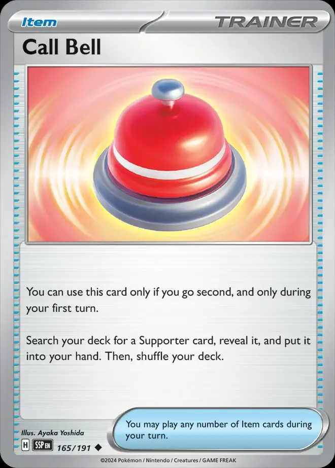 Karta Pokémon: Surging Sparks - 165 - Call Bell (Reverse Holo)