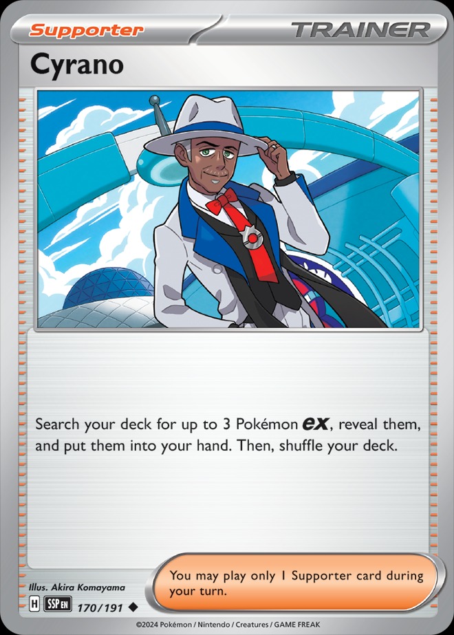Karta Pokémon: Surging Sparks - 170 - Cyrano (Reverse Holo)