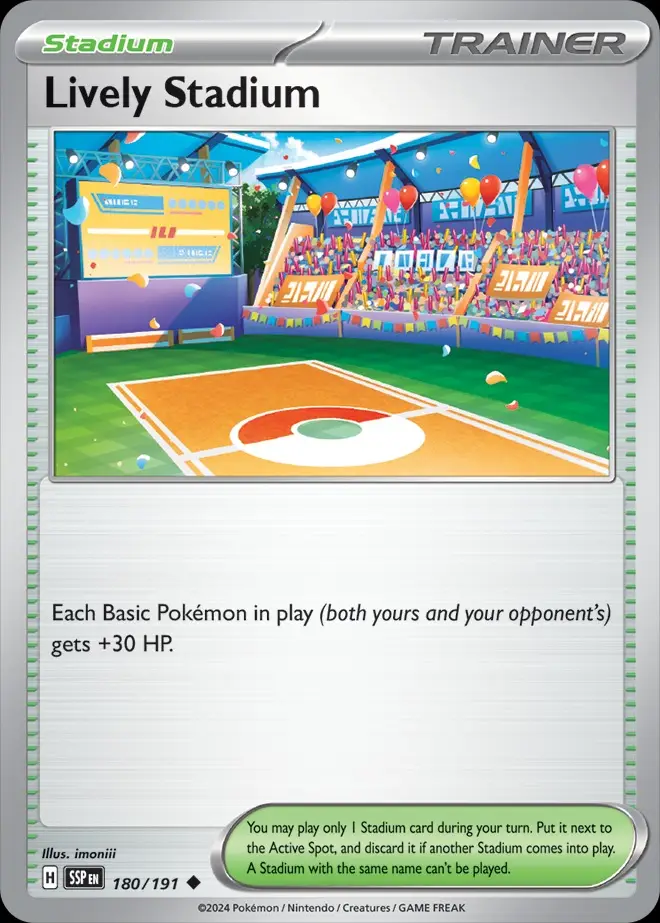 Karta Pokémon: Surging Sparks - 180 - Lively Stadium