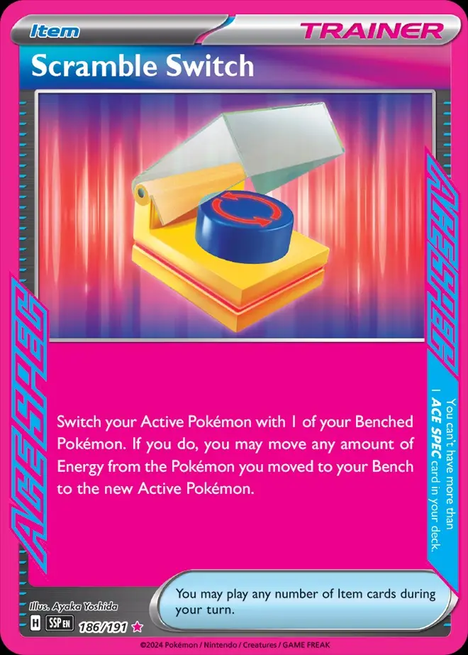 Karta Pokémon: Surging Sparks - 186 - Scramble Switch (Ace Spec)